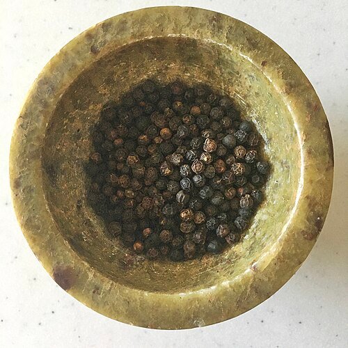 Black peppercorns